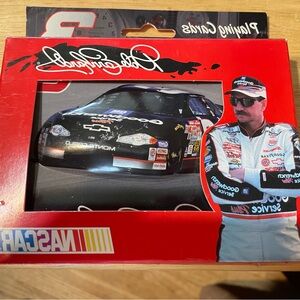Dale Earnhardt playing cards
